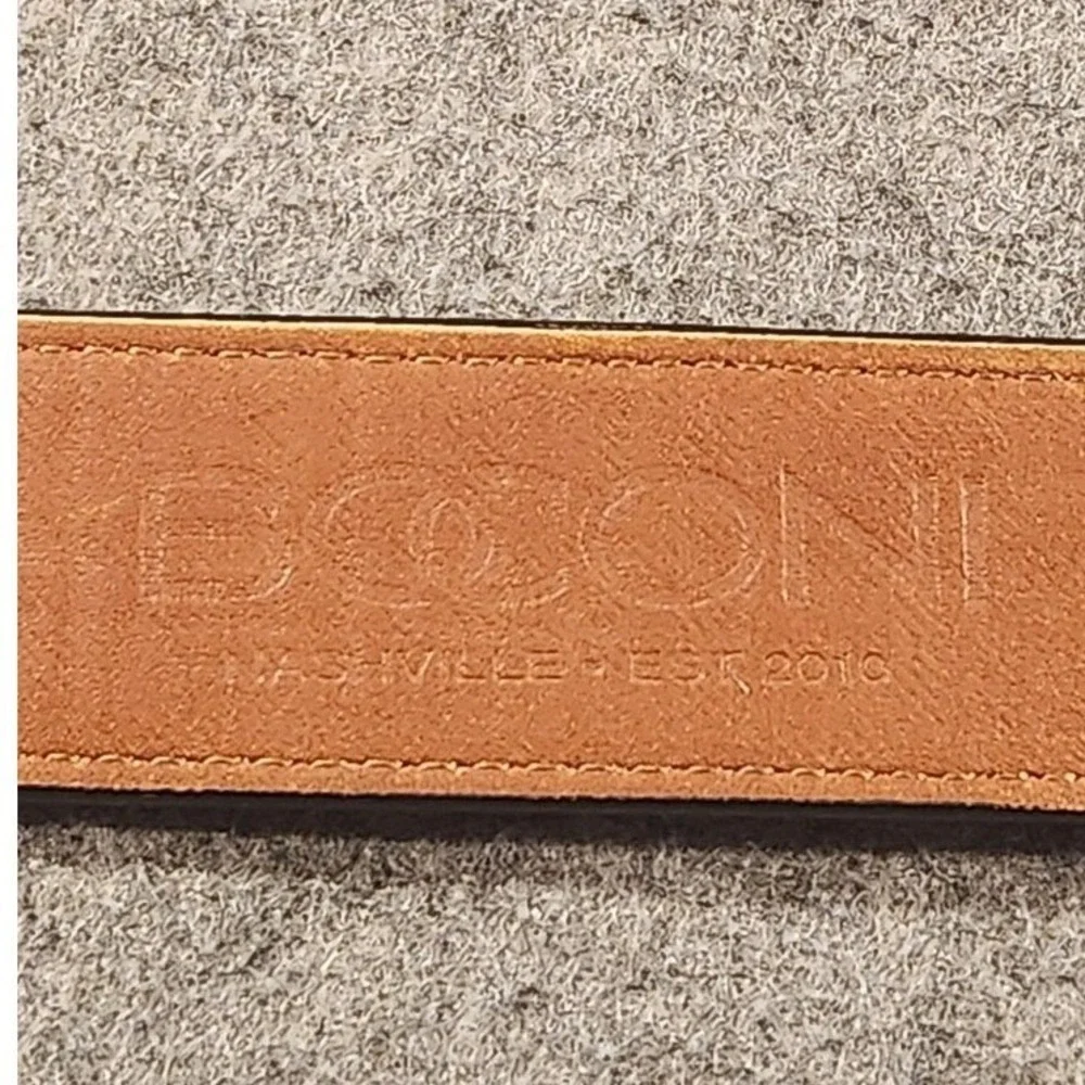Boconi Leather Belt Mens Size‎ 38 Black Leather Dress Buckle 38/95 34013L/001